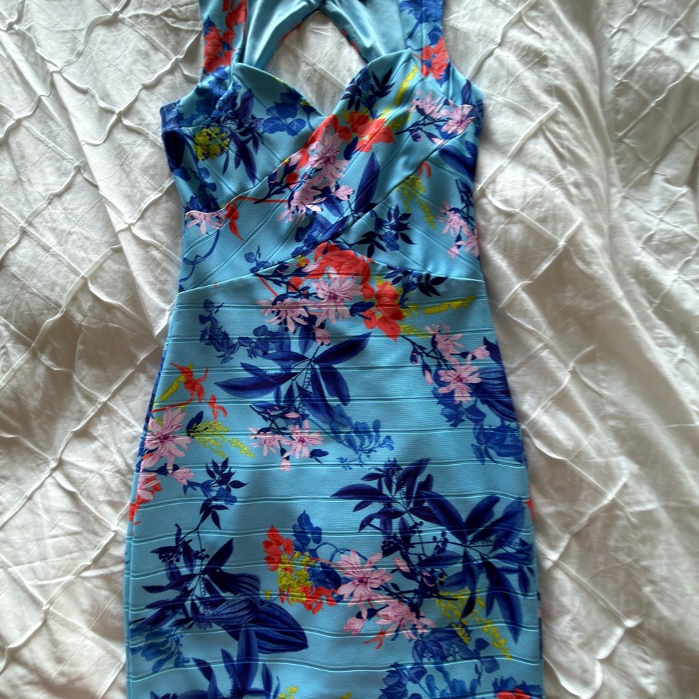 Guess Blue Satin Dress